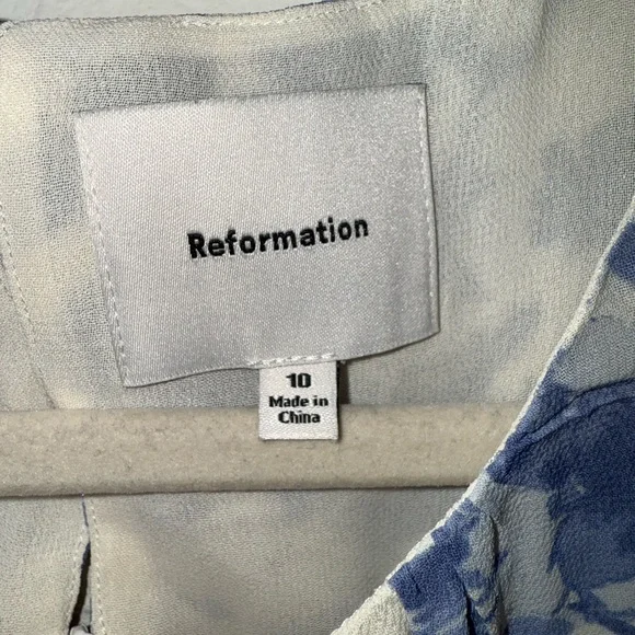 Reformation Blue and White “Lula” Dress - Picture 7 of 7